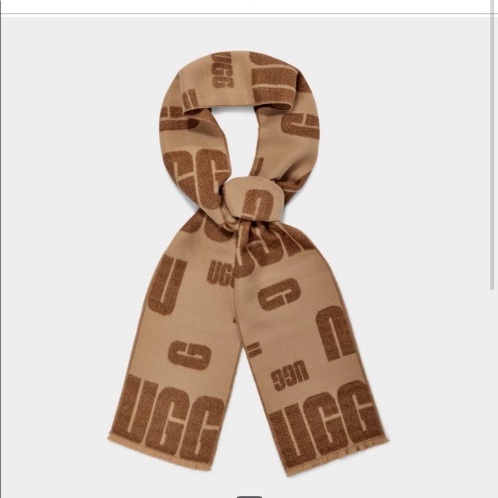 Ugg Logo Knit Scarf